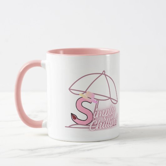 " Simply Chillin " (Pink) by Kriyas Collection Tasse (Links)