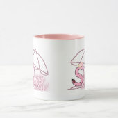 " Simply Chillin " (Pink) von Kriyas Collection Tasse (Zentrum)