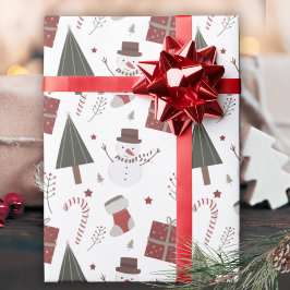 Simply Classic Country Christmas Nostalgic  Geschenkpapier