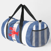"Simply Clawesome" gestrippter Name Design Duffle Bag (Rechte Ecke)