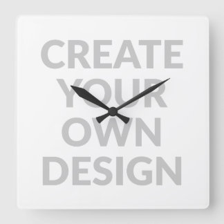 Simply - Create Your Own Wall Clock Quadratische Wanduhr