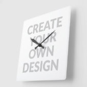 Simply - Create Your Own Wall Clock Quadratische Wanduhr (Winkel)