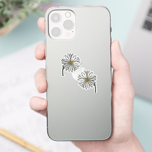 Simply Daisies Aufkleber (Telefon)