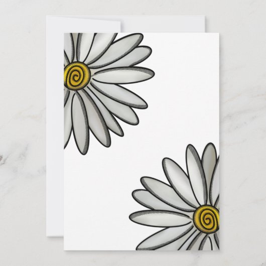 Simply Daisies Einladung (Rückseite)