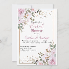 Simply Elegant Bridal Shower Invitation Einladung