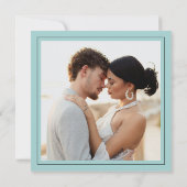 Simply Elegant Minimalist Save The Date Photo Card Einladung (Rückseite)