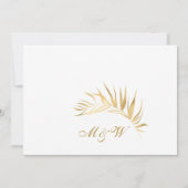 Simply Elegant Photo Wedding Simple Save The Date (Rückseite)