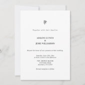 Simply Elegant Wedding All in One Invitation Einladung (Vorderseite)