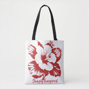 Simply Enspired Hibiskus Individuelle Wiederverwen Tasche