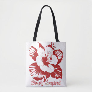 Simply Enspired Hibiskus-Wiederverwendbar Tasche
