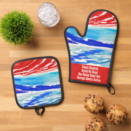 Simply Enspired United We Stand Ofenhandschuh & Topflappen-Set