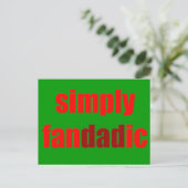 Simply Fandadic Postkarte (Stehend Vorderseite)