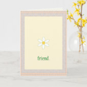 Simply Friend Karte (Gelbe Blume)