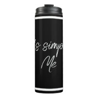 Simply Me – Elegante schwarze isolierte Flasche