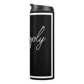 Simply Me – Elegante schwarze isolierte Flasche (Nach rechts gedreht)