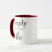 Simply Me Minimalist Tasse (Vorderseite Links)