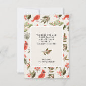 Simply Merry Christmas Photo Card Dankeskarte (Rückseite)