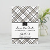 Simply Plaid | Rettet das Datum Save The Date (Stehend Vorderseite)