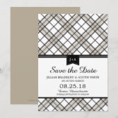 Simply Plaid | Rettet das Datum Save The Date (Vorne/Hinten)