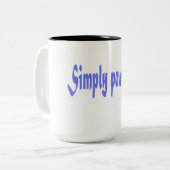 Simply Powerful Quote Mug Zweifarbige Tasse (Vorderseite Links)