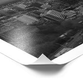 "Simply Seattle" Schwarz und Weiß Fotodruck (Ecke)