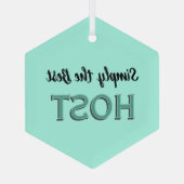 Simply the Best Host Ornament Aus Glas (Rückseite)