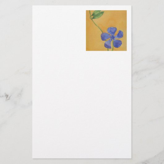"Simply Vinca" Blumengeschichten Briefpapier (Vorderseite)