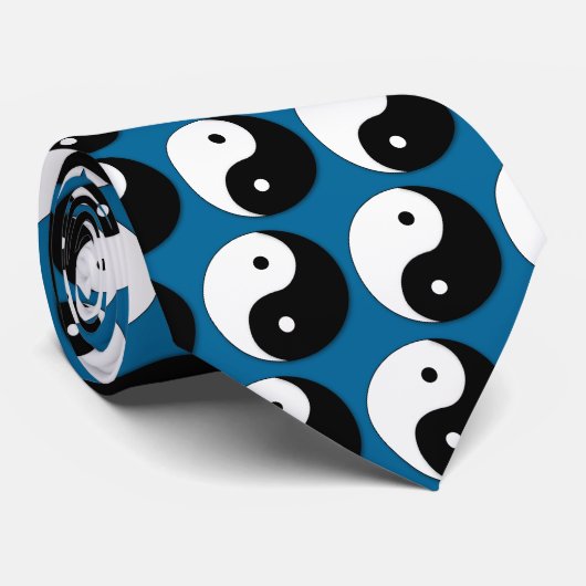 Simply Yin Yang Krawatte (Gerollt)
