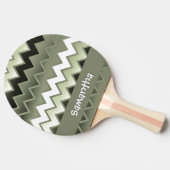 Simply ZigZag - Olive Green Tischtennis Schläger (Seitenansicht)