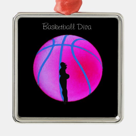 SimplyTonjia B-Ball Diva on Black Ornament (Vorne)
