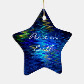 SimplyTonjia 'Weltfrieden-" Stern-Verzierung Keramikornament (Rechts)