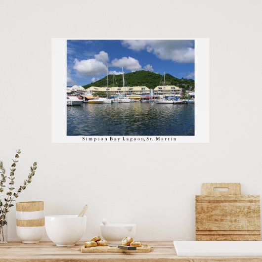 Simpson Bay Lagoon Poster (Küche)