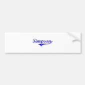 Simpson-Familienname-Klassiker-Art Autoaufkleber (Vorne)