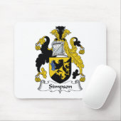 Simpson-Familienwappen Mousepad (Mit Mouse)