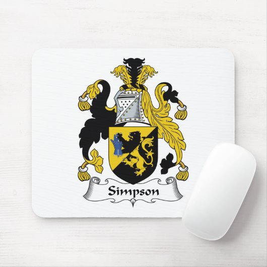 Simpson-Familienwappen Mousepad (Mit Mouse)