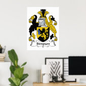 Simpson Familienwappen Poster (Heimbüro)