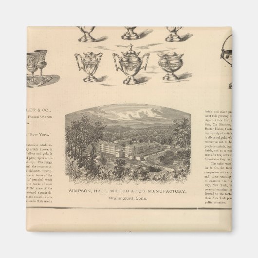 Simpson, Hall, Miller und Traveller Company Magnet (Vorne)