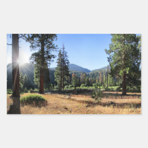 Simpson Meadow - Sierra Rechteckiger Aufkleber