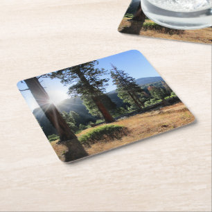 Simpson Meadow - Sierra Rechteckiger Pappuntersetzer