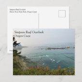 Simpson Reef Overlook, Oregon Coast Postkarte (Vorne/Hinten)