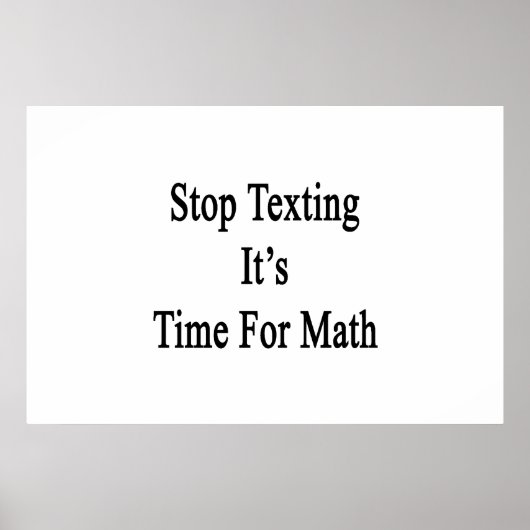 Sims auf, es ist Zeit für Mathe Poster (Vorne)