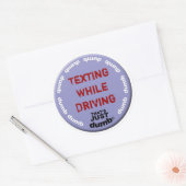 Sims beim Fahren Runder Aufkleber (Umschlag)