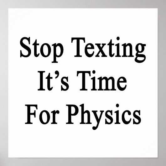 Sims, es ist Zeit für Physik Poster (Vorne)