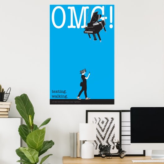 sims. Gehen. Poster (Heimbüro)