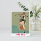 Sims Girl Postkarte (Stehend Vorderseite)