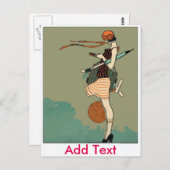 Sims Girl Postkarte (Vorne/Hinten)