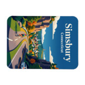 Simsbury Connecticut Magnet (Horizontal)