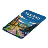 Simsbury Connecticut Magnet (Linke Seite)