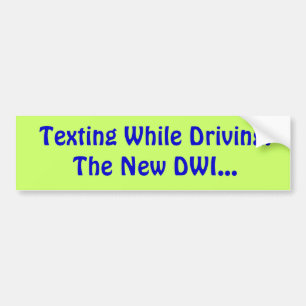 Simsen Sie, beim Fahren: Das neue DWI… Autoaufkleber