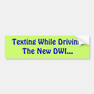 Simsen Sie, beim Fahren: Das neue DWI… Autoaufkleber